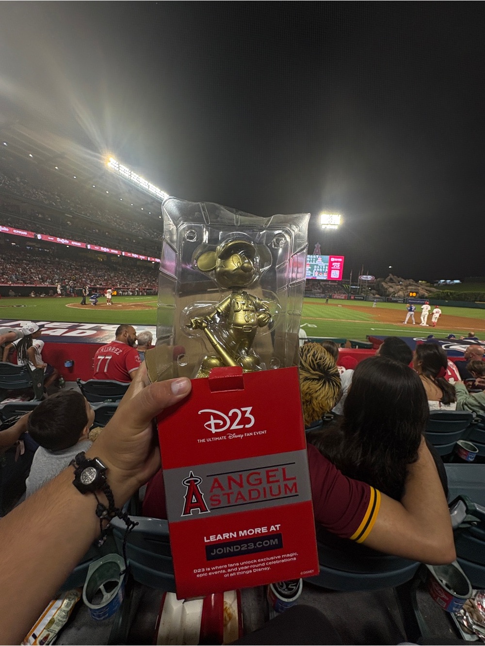 Angels Gold Mickey D23 Angel Stadium Collectible